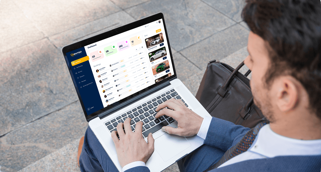 Car owner portal with dashboard, bookings, and car management